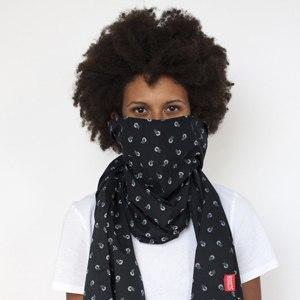 Scarf + 1 Filter, Floral - Navy, Unisex