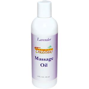 Virgin Coconut Oil Massage Oil - Lavender - 8 oz.