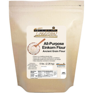 Glyphosate-tested Einkorn All-Purpose Flour – 5 lb. Bag