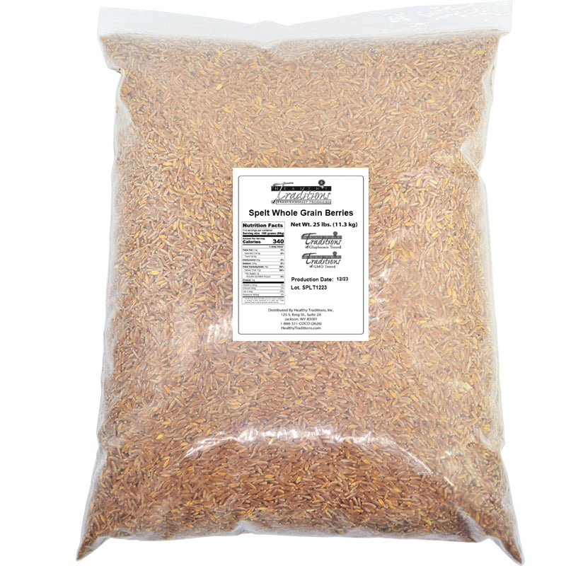 Spelt Wheat Berries - 25 lb. (limit of 2)