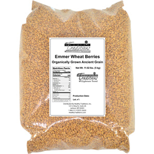 Glyphosate-tested Emmer Ancient Grain Berries – 11.02 lb. (5 kg.)