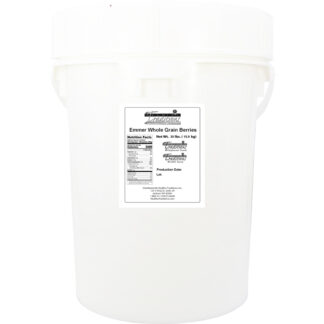 Emmer Whole Grain Berries - 5 Gallon Life Latch® Screw Top Pail - 35 lb. (Limit of 1)